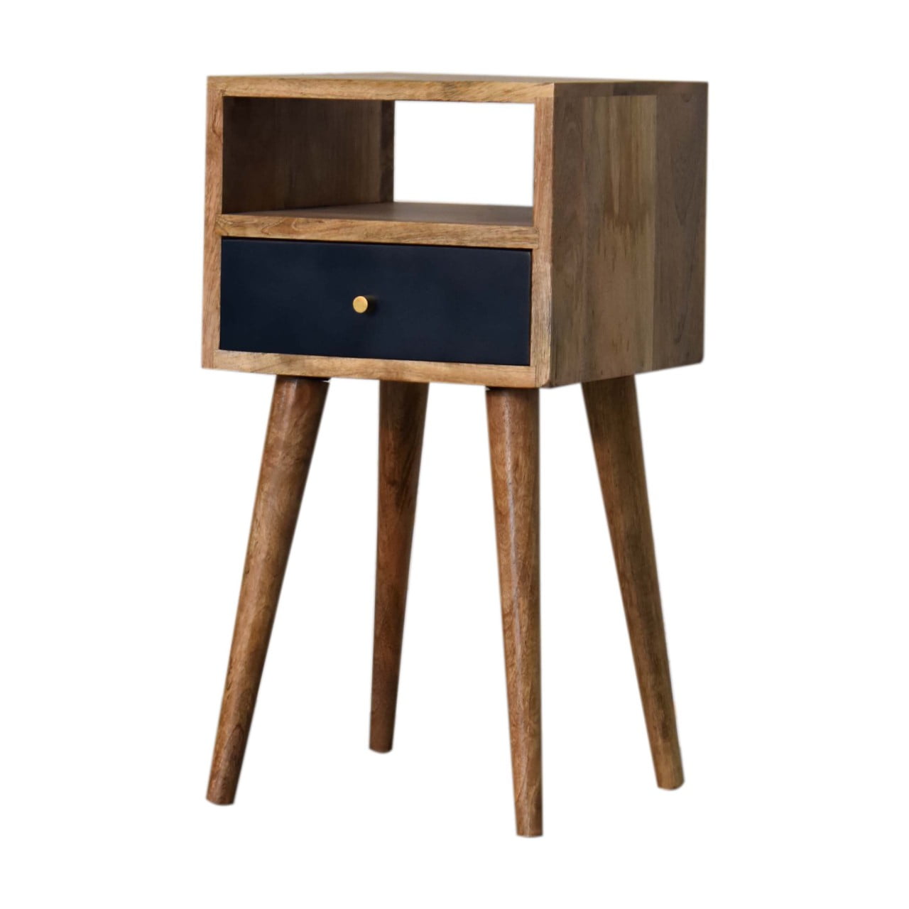 Artisan Mini Navy Blue Hand Painted Bedside