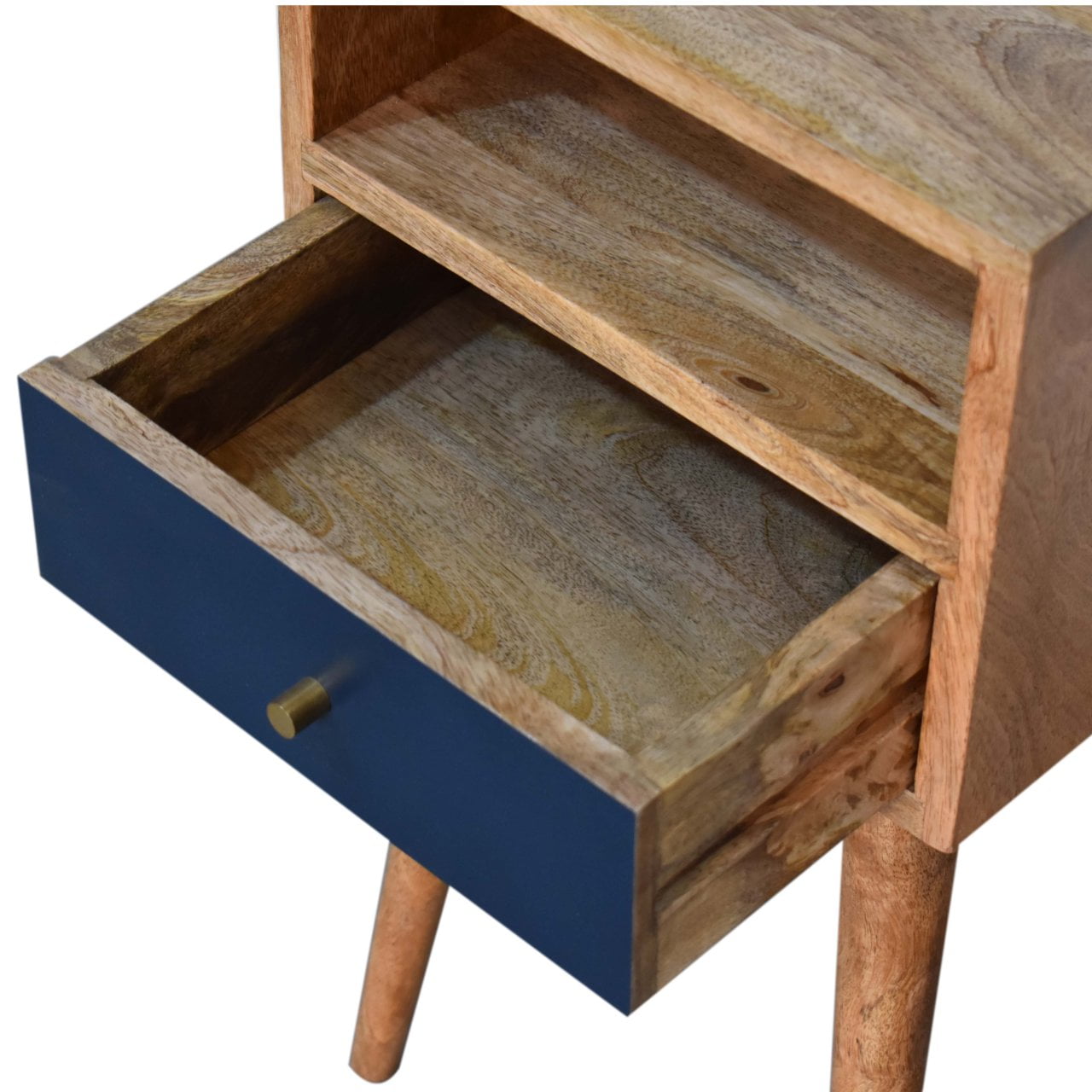 Artisan Mini Navy Blue Hand Painted Bedside