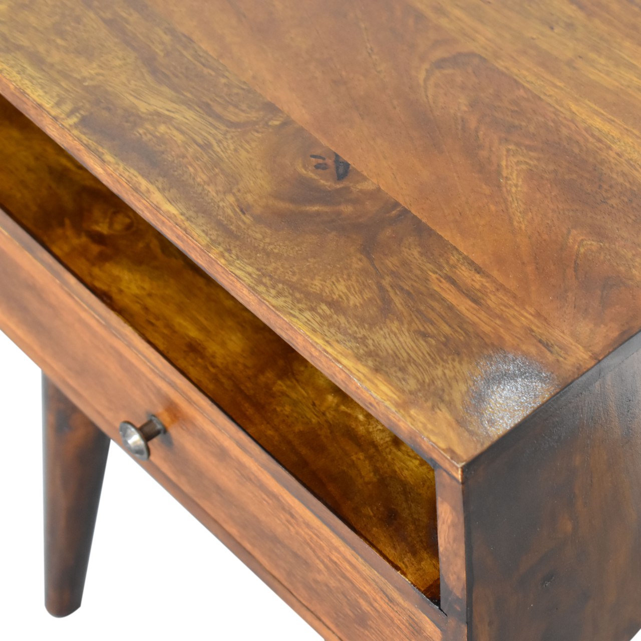Artisan Modern Chestnut Solid Wood Bedside