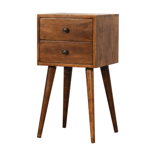 Artisan Mini 2 Drawer Chestnut Bedside