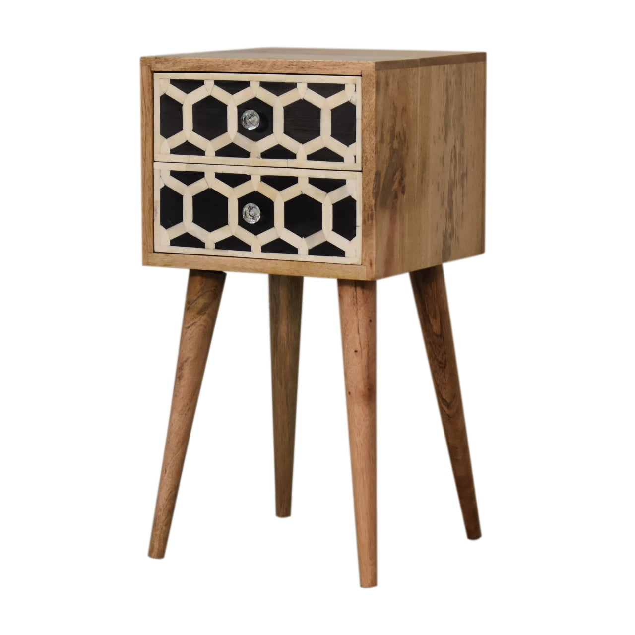 Artisan Mini Bone Inlay 2 Drawer Bedside
