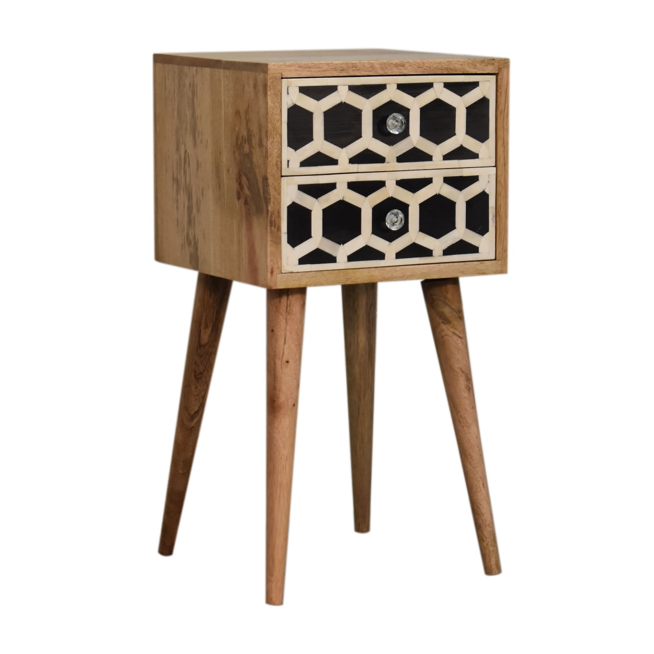 Artisan Mini Bone Inlay 2 Drawer Bedside