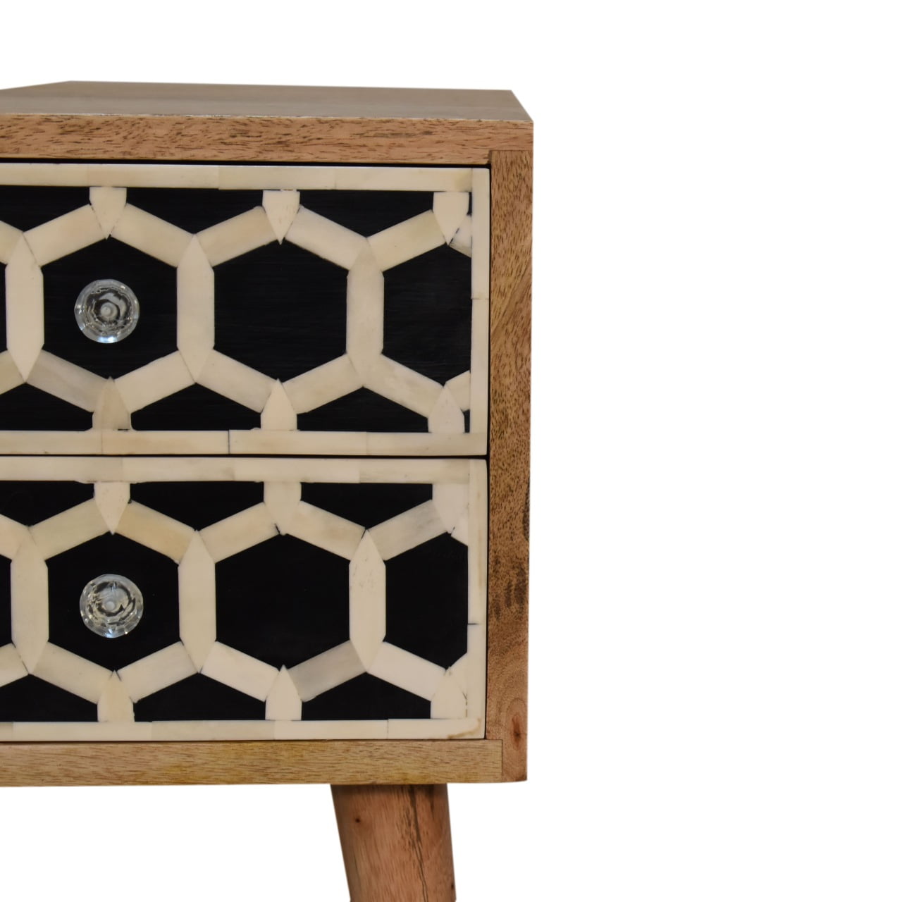 Artisan Mini Bone Inlay 2 Drawer Bedside