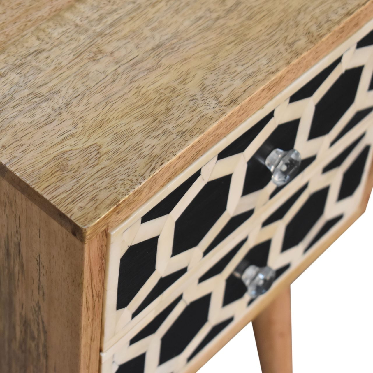 Artisan Mini Bone Inlay 2 Drawer Bedside