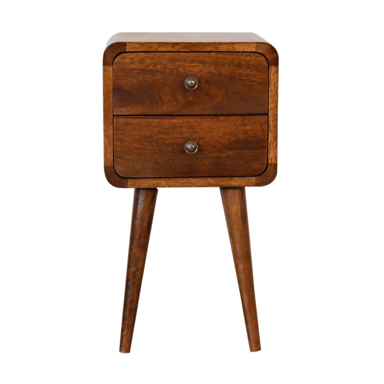 Artisan Mini Chestnut Curved Bedside