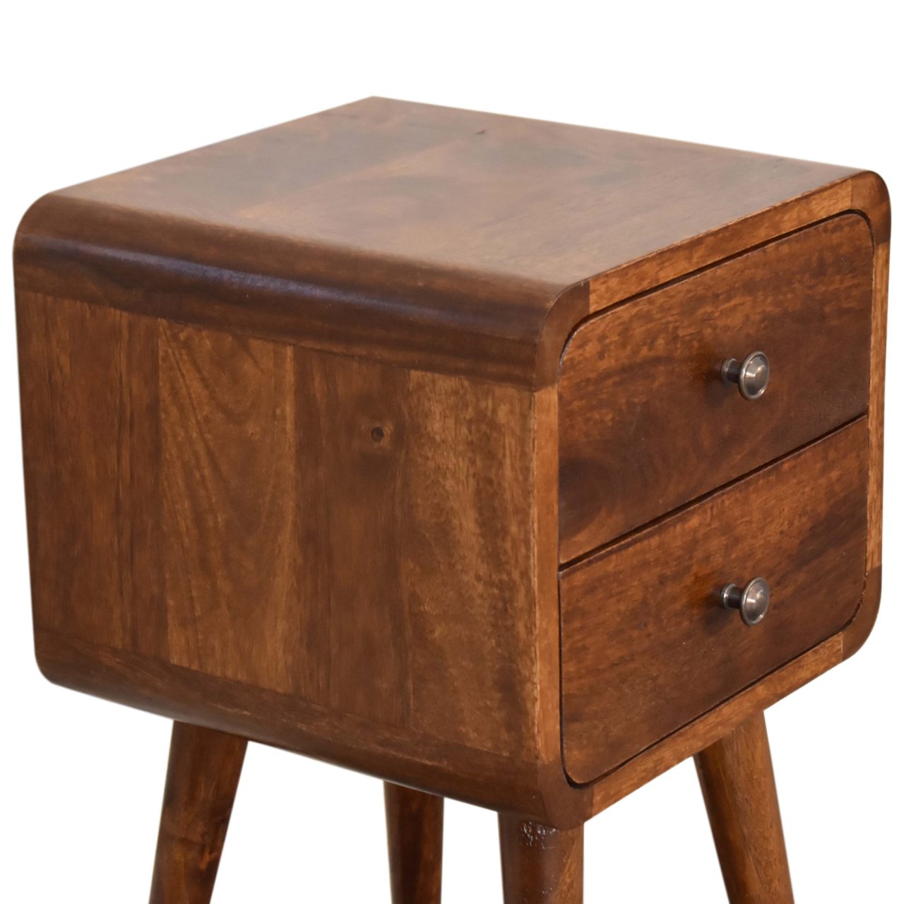 Artisan Mini Chestnut Curved Bedside