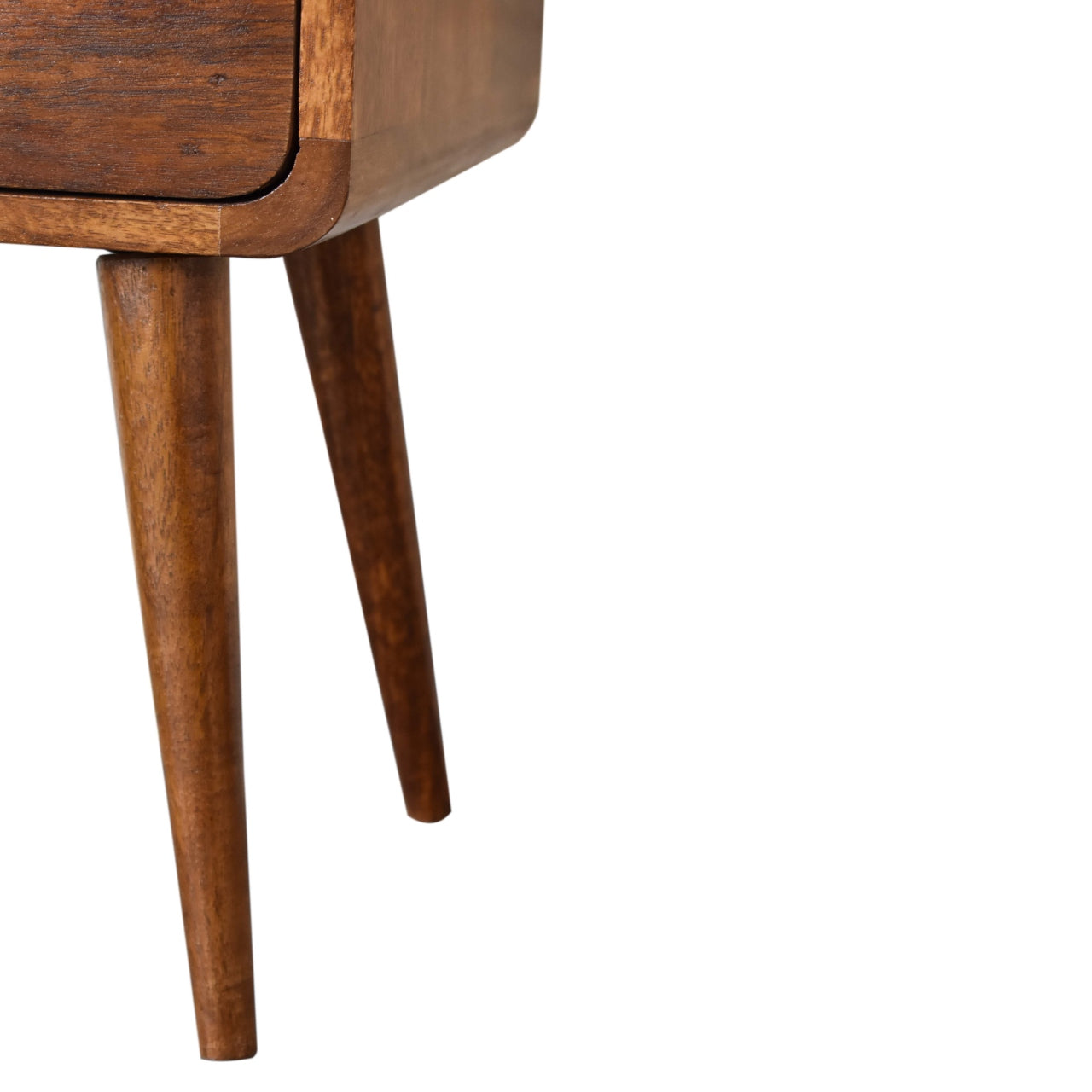 Artisan Mini Chestnut Curved Bedside