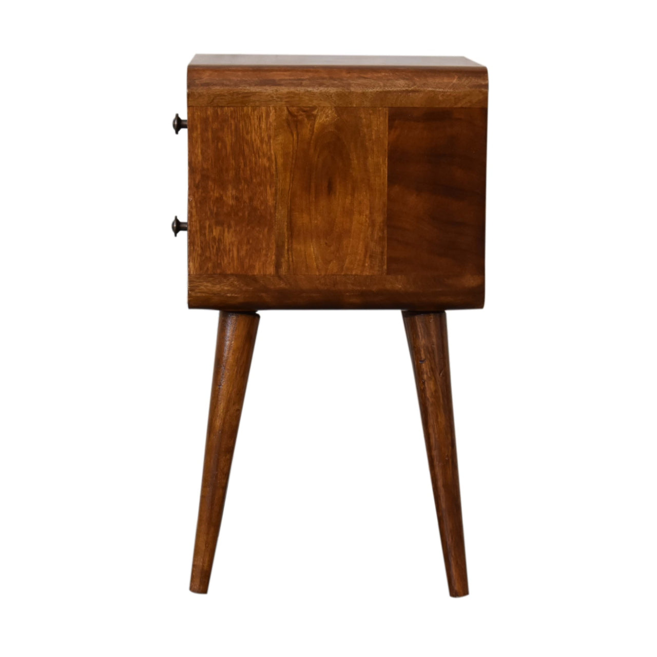 Artisan Mini Chestnut Curved Bedside
