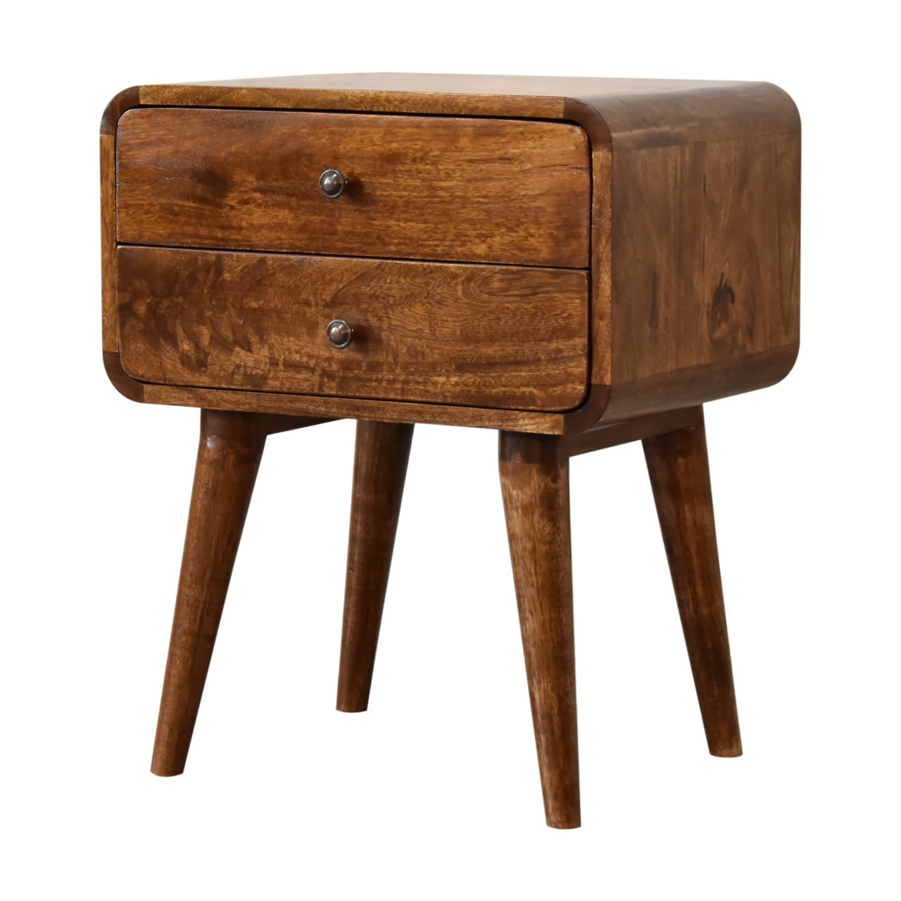 Artisan Curved Chestnut Bedside