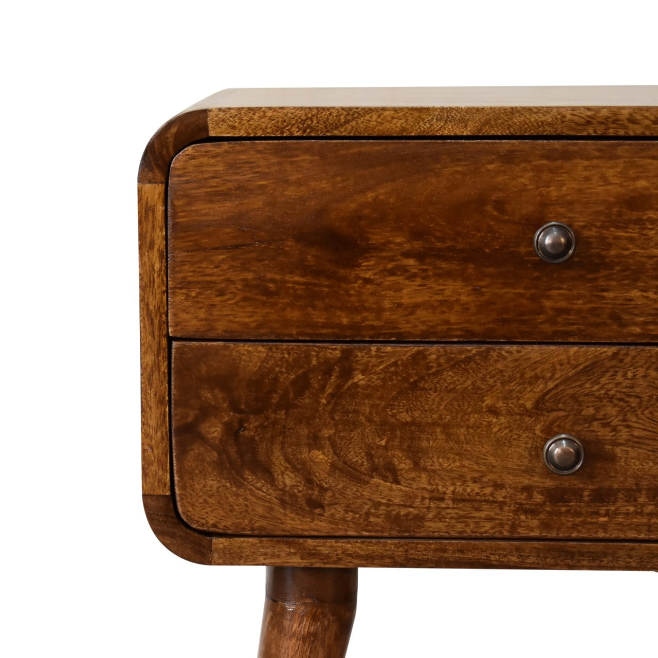 Artisan Curved Chestnut Bedside