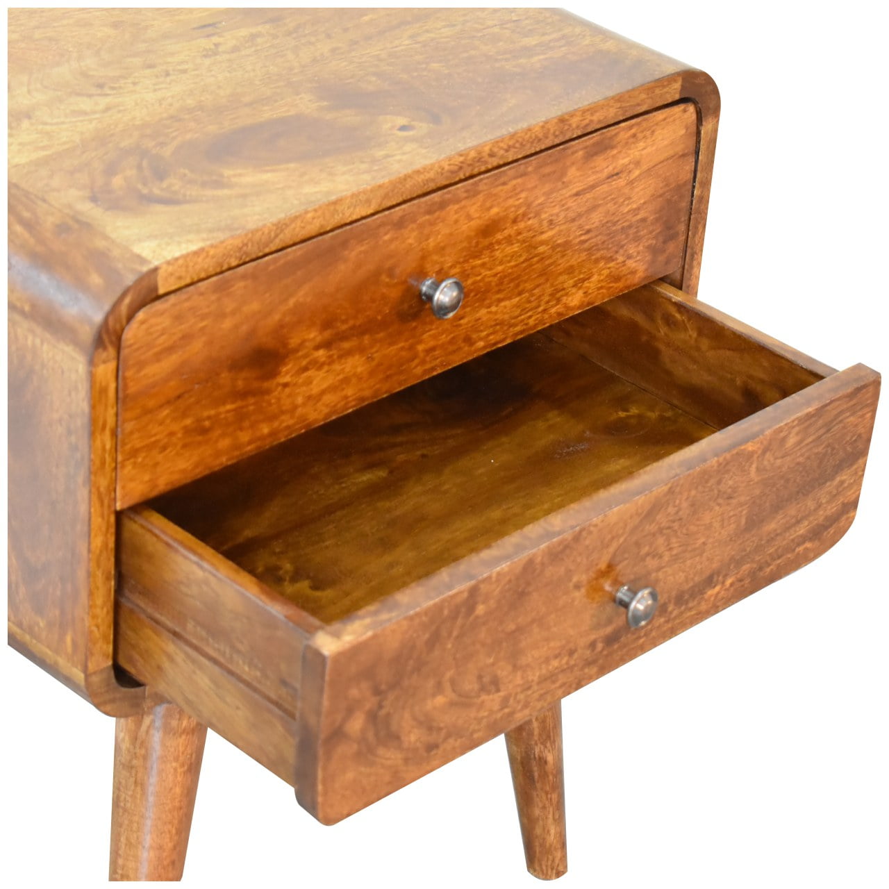 Artisan Curved Chestnut Bedside