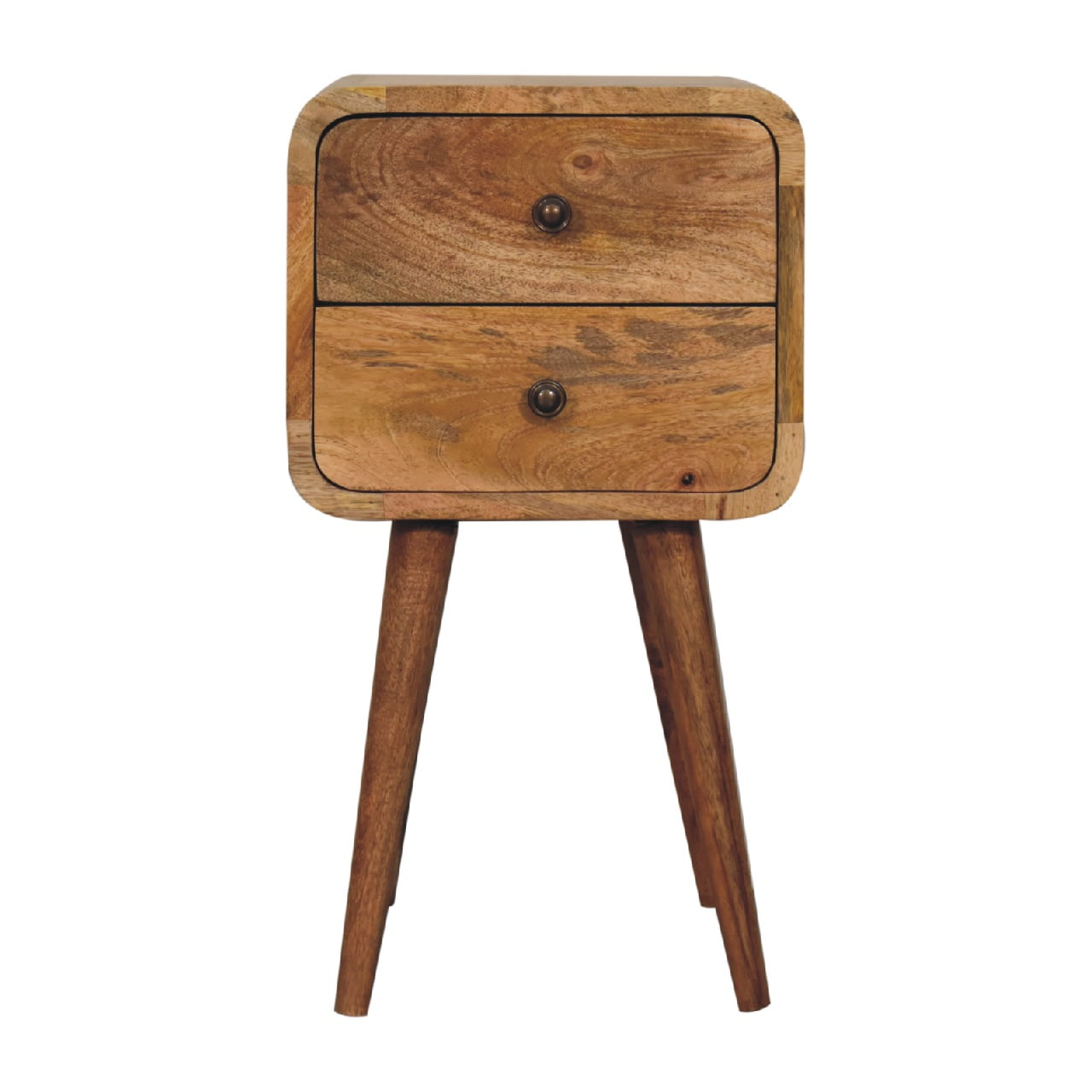 Artisan Mini Oak-ish Curved Bedside