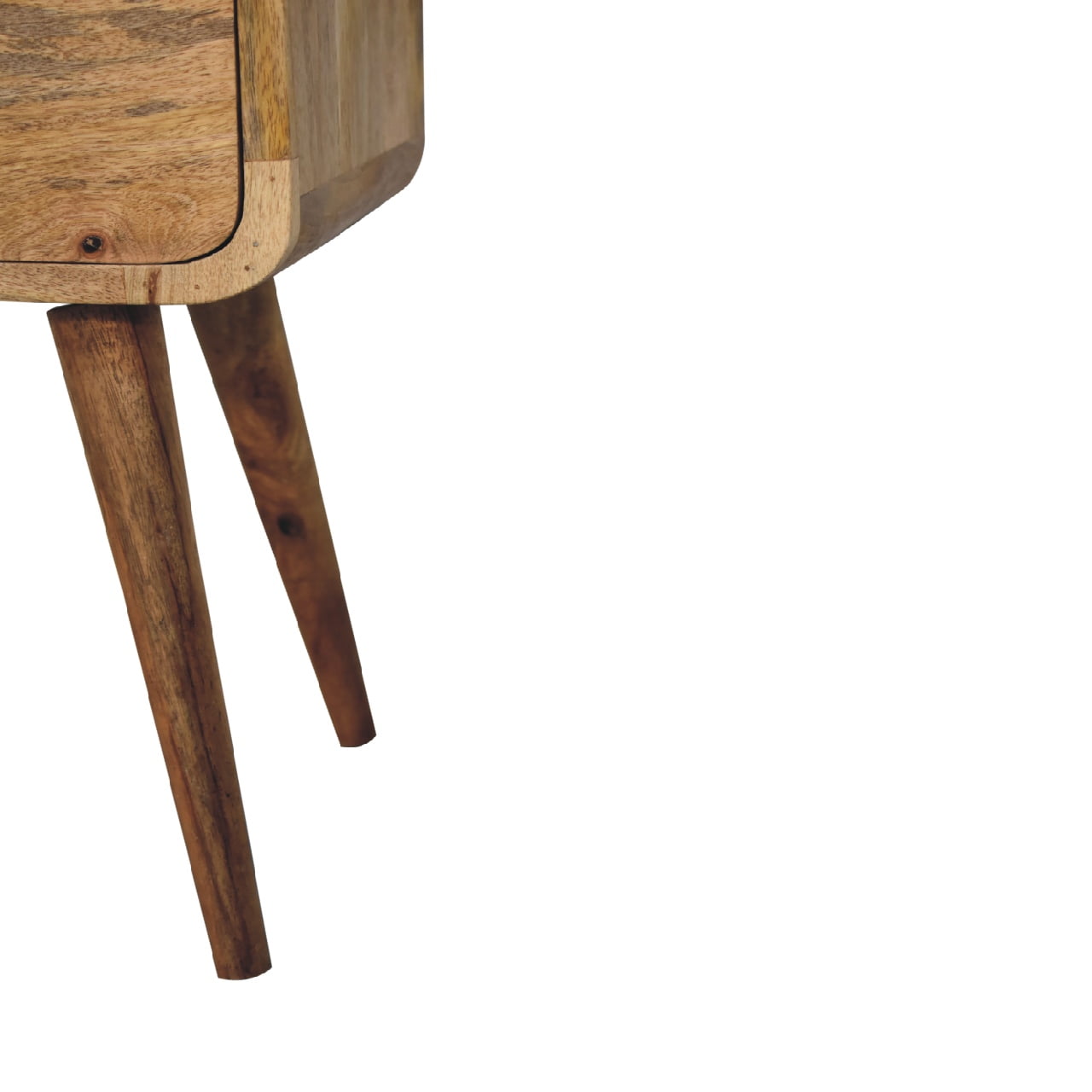 Artisan Mini Oak-ish Curved Bedside