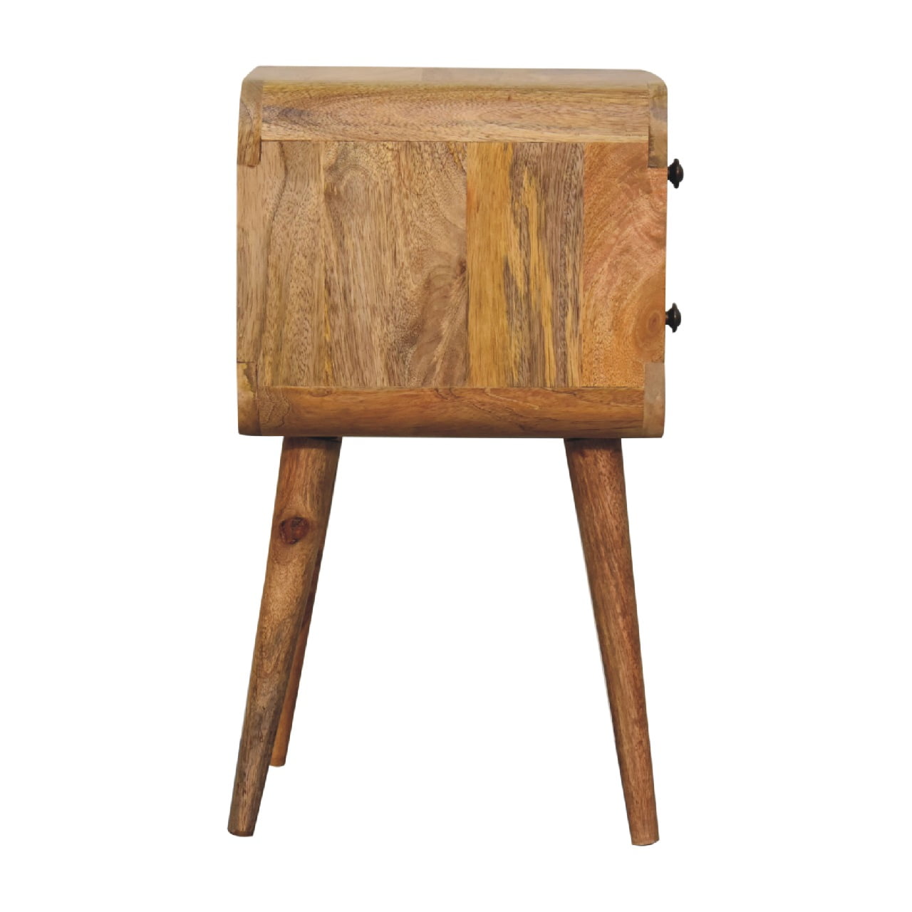 Artisan Mini Oak-ish Curved Bedside