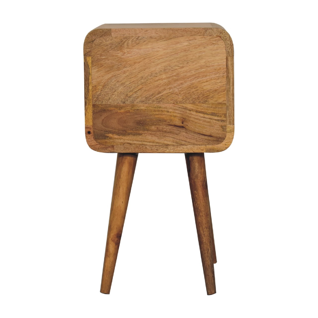 Artisan Mini Oak-ish Curved Bedside
