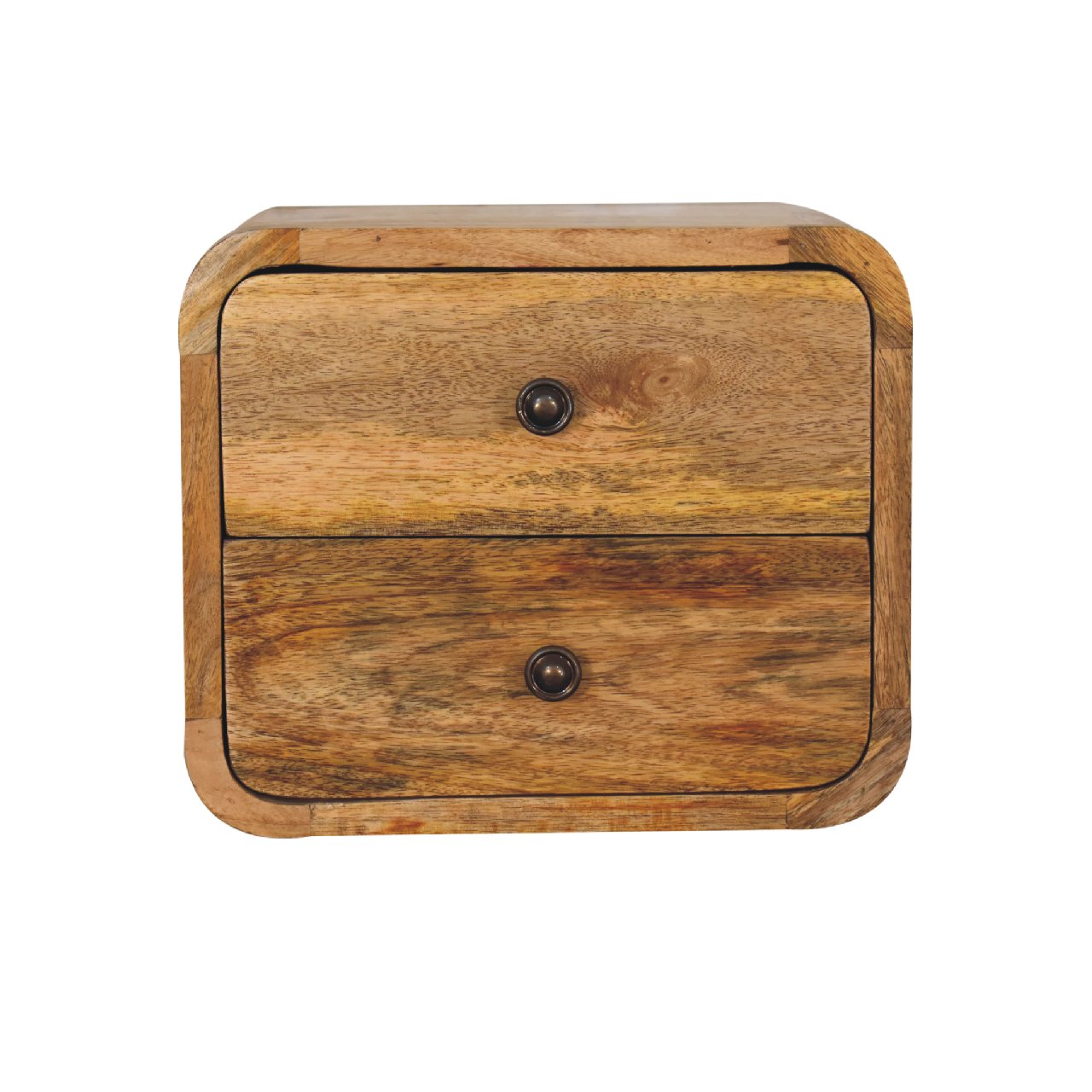 Artisan Mini Curve Oak-ish Floating Bedside