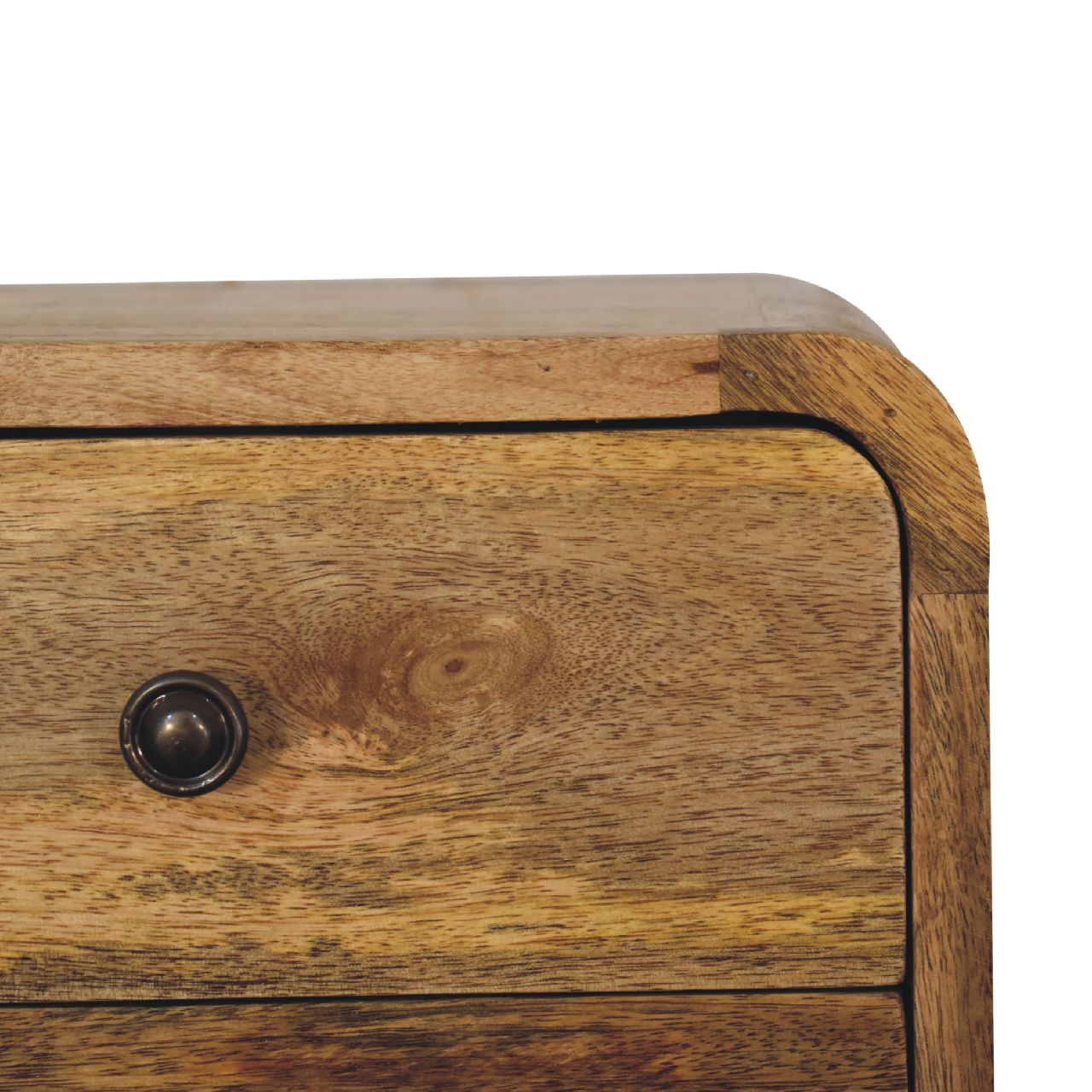 Artisan Mini Curve Oak-ish Floating Bedside