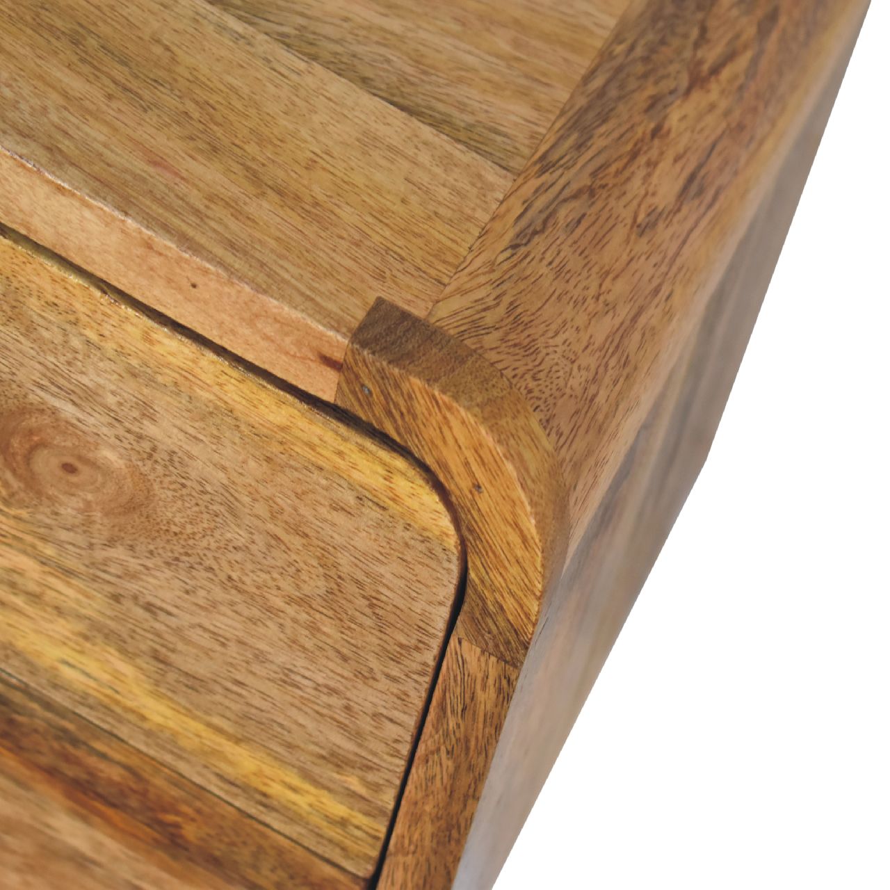 Artisan Mini Curve Oak-ish Floating Bedside