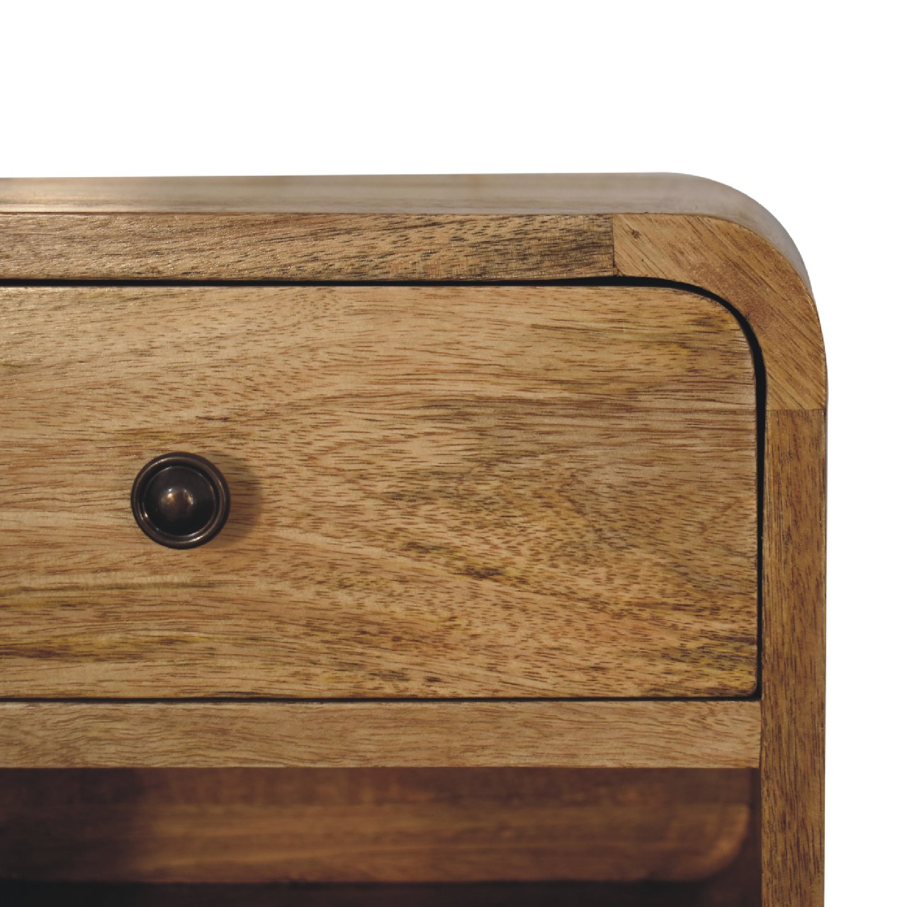 Artisan Mini Oak-ish Floating Open Bedside