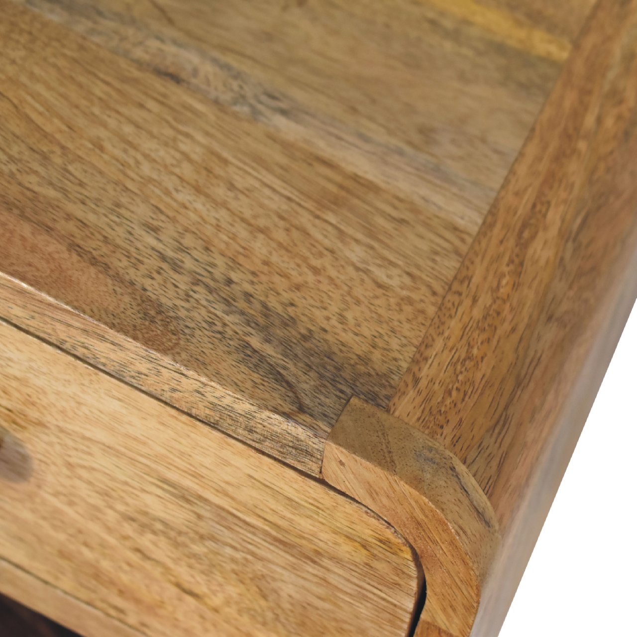 Artisan Mini Oak-ish Floating Open Bedside