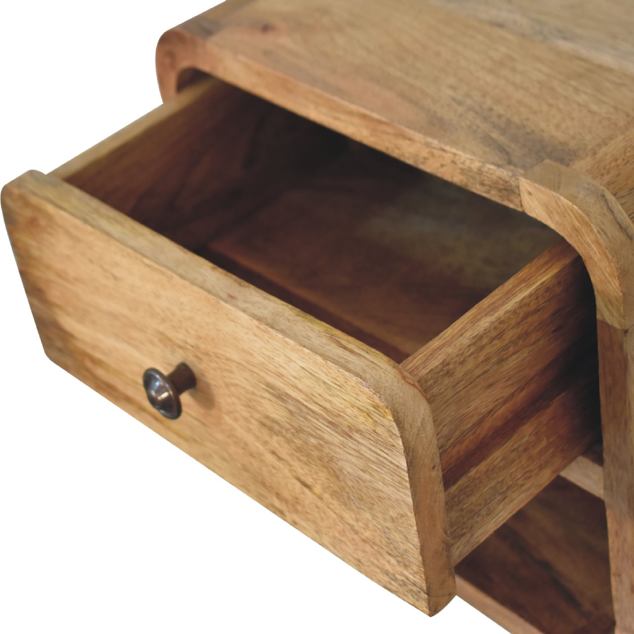 Artisan Mini Oak-ish Floating Open Bedside