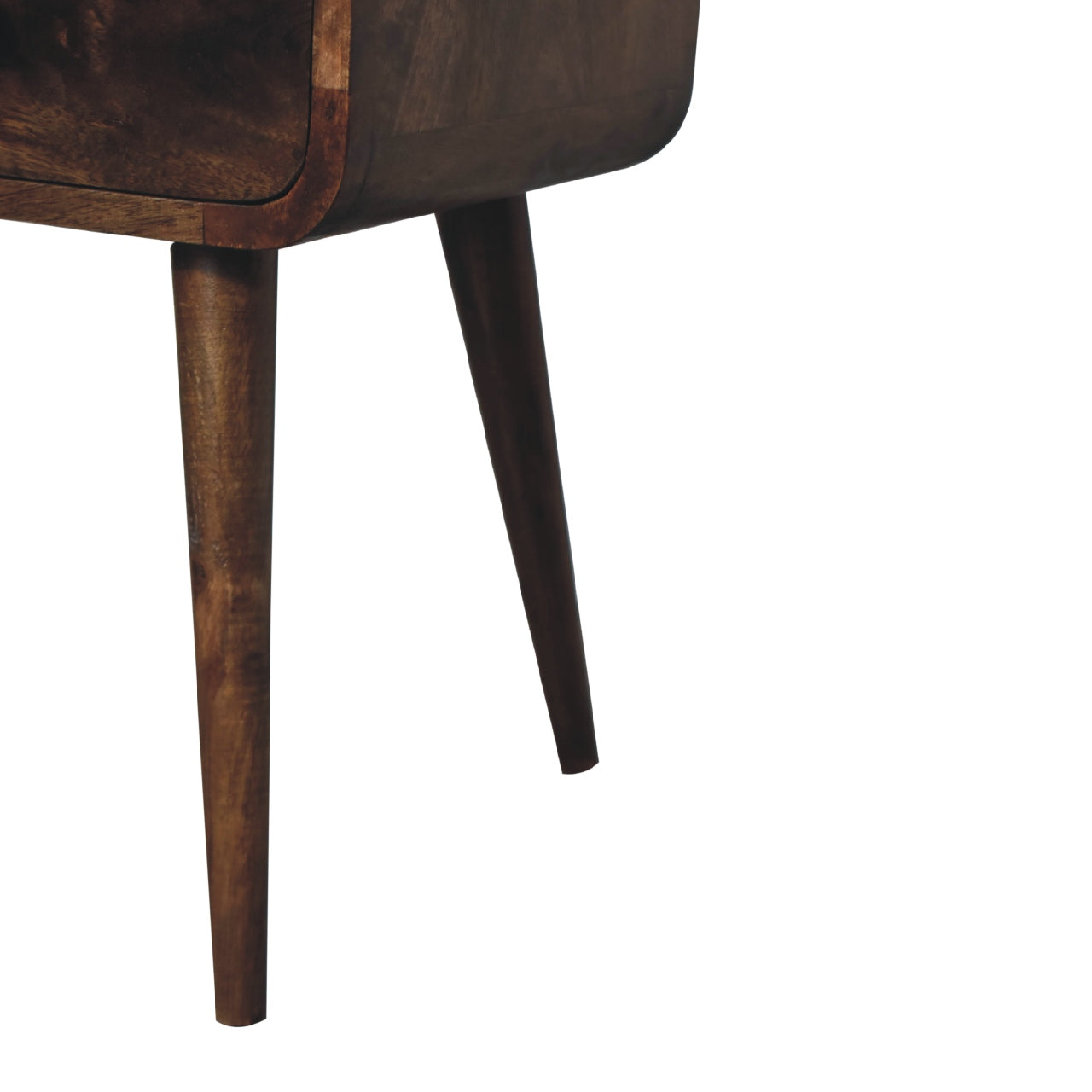 Artisan Mini Curved Grey Washed Bedside