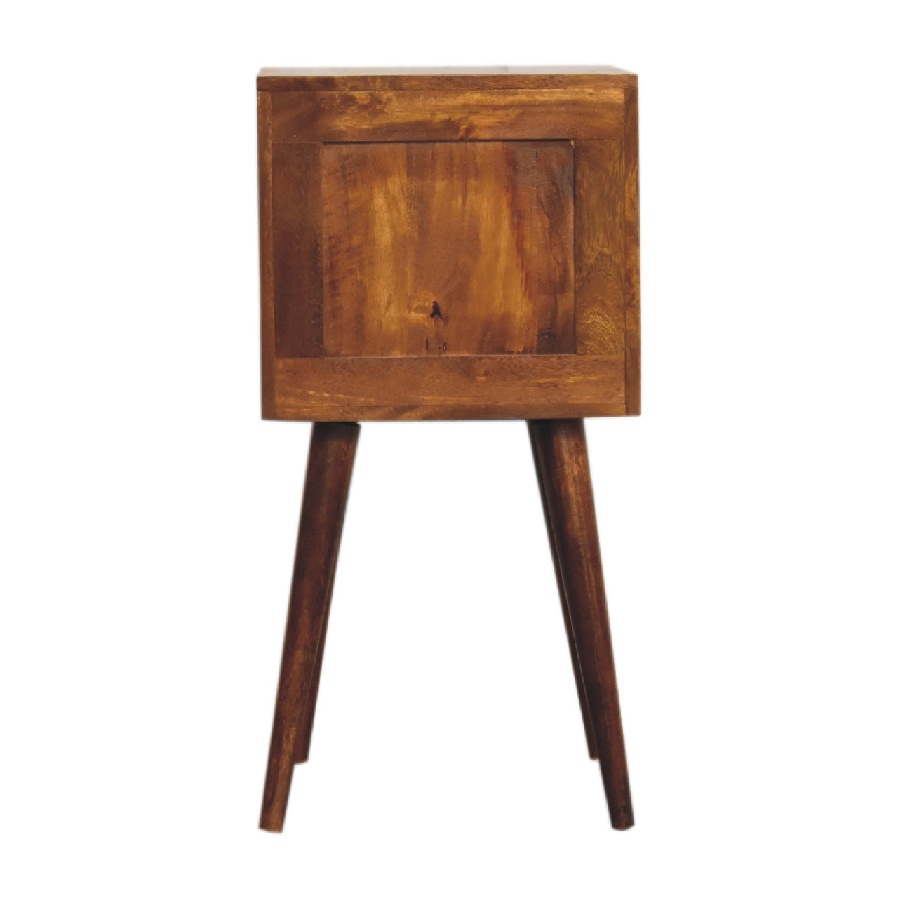 Artisan Mini Chestnut Cube 2 Drawer Bedside