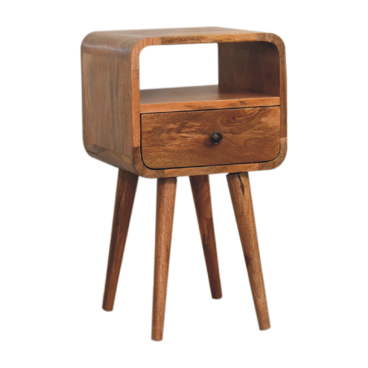Artisan Mini Oakish Curve Open Bedside