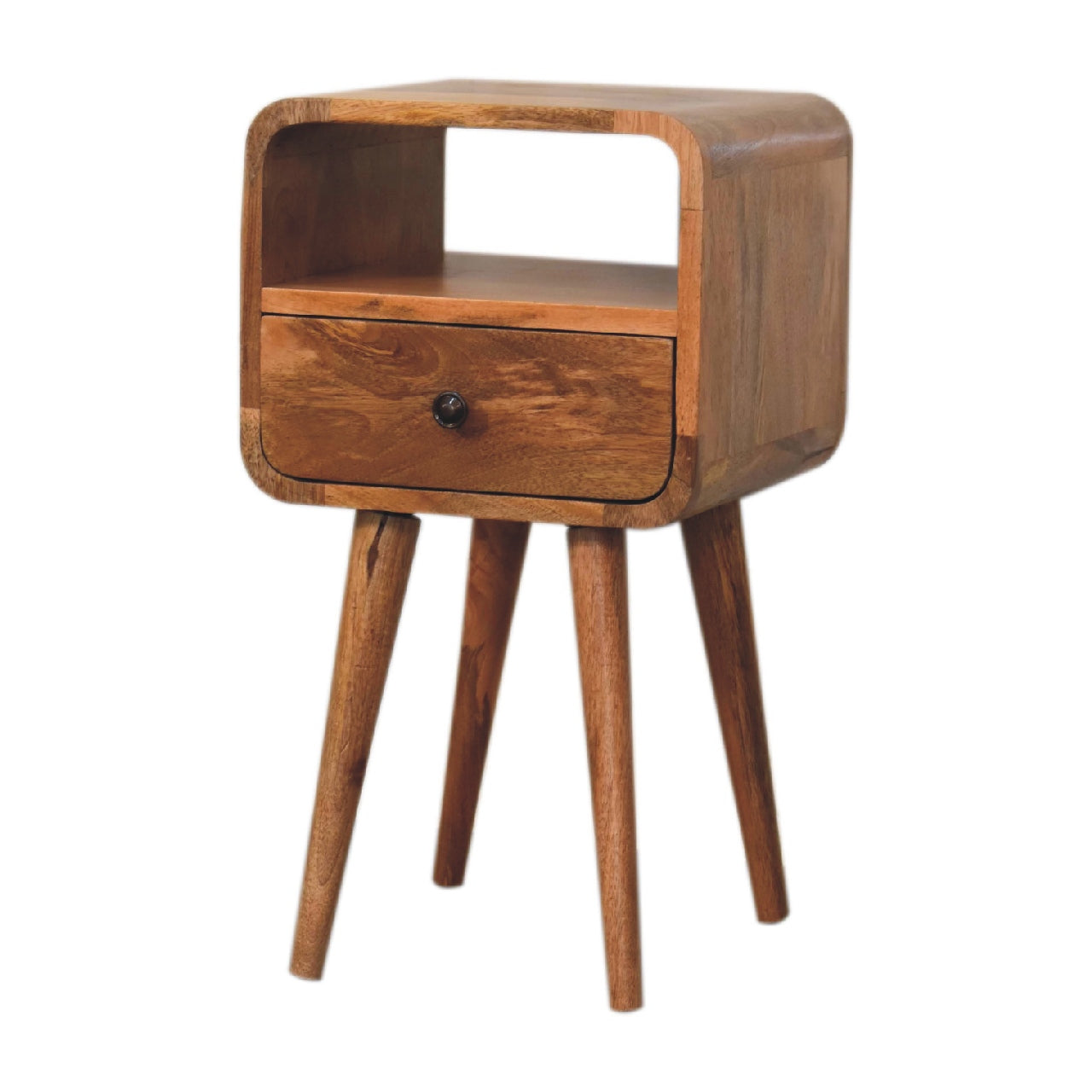 Artisan Mini Oakish Curve Open Bedside