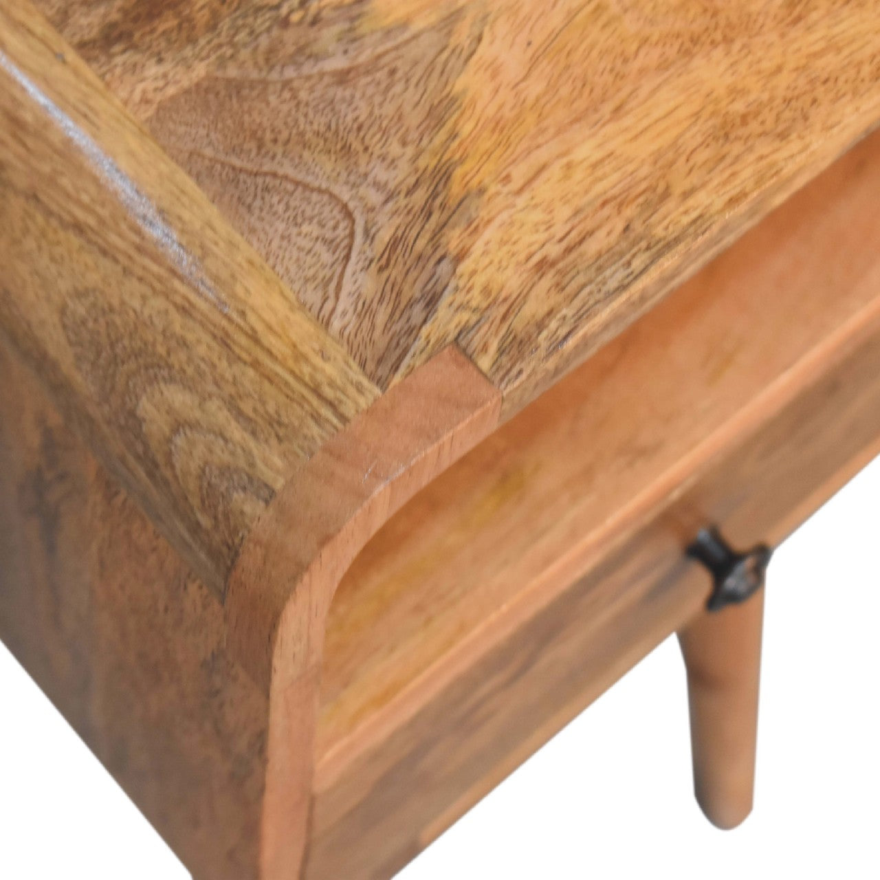 Artisan Mini Oakish Curve Open Bedside