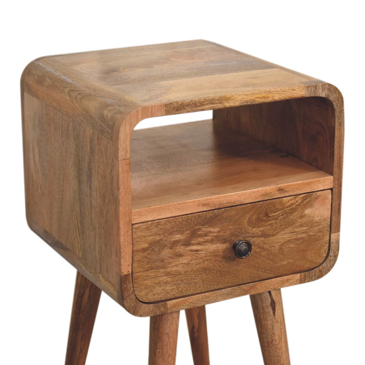 Artisan Mini Oakish Curve Open Bedside