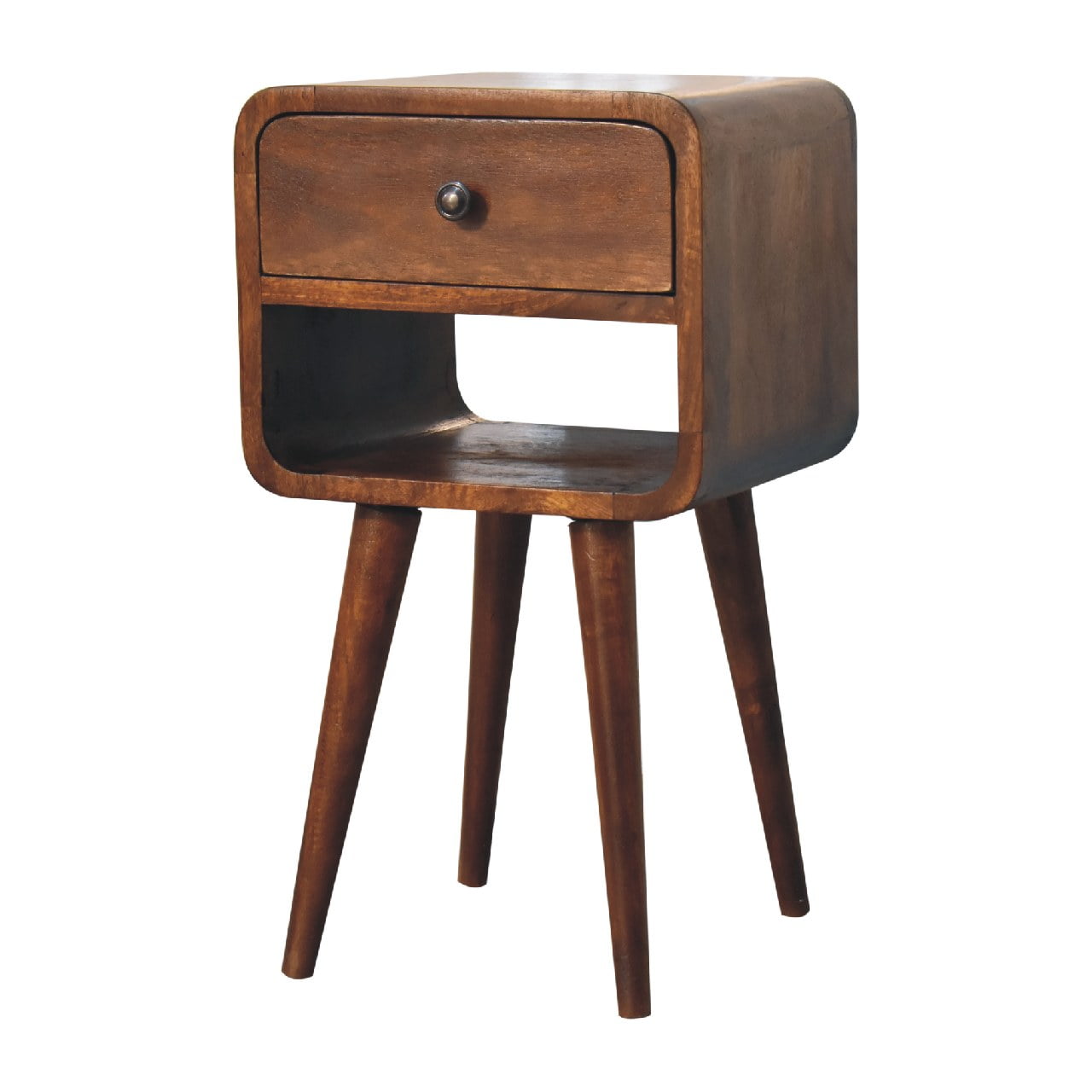 Artisan Mini Chestnut Curve Lower Bedside