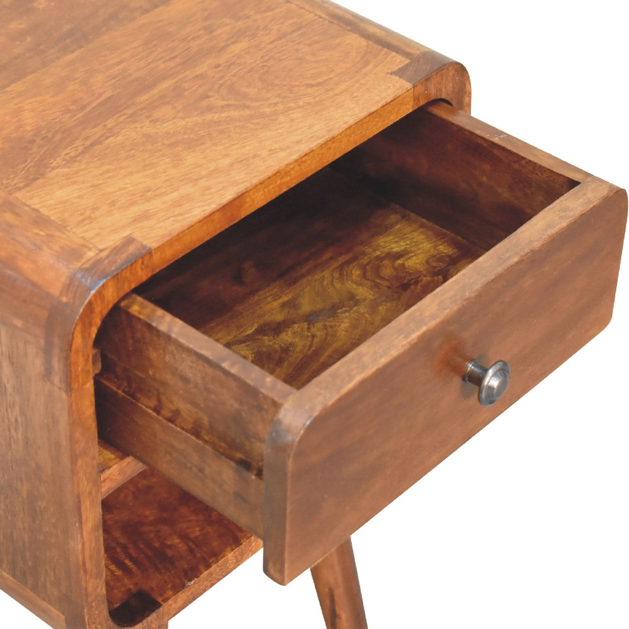 Artisan Mini Chestnut Curve Lower Bedside