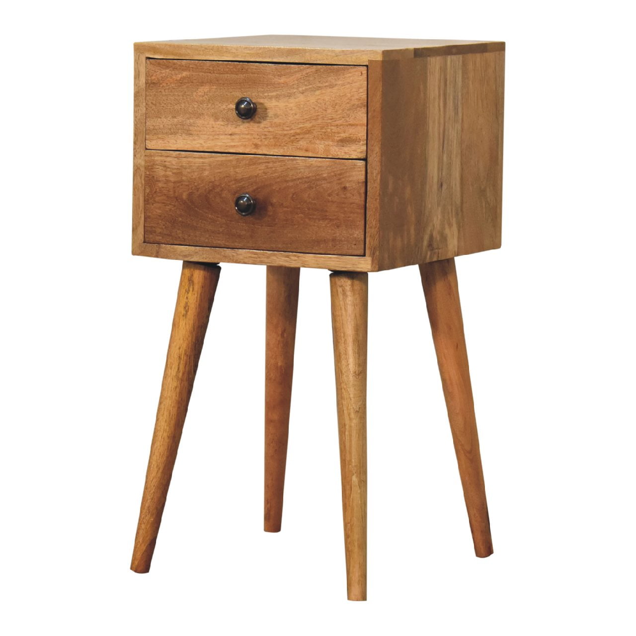 Artisan Mini 2 Drawer Oak-ish Bedside