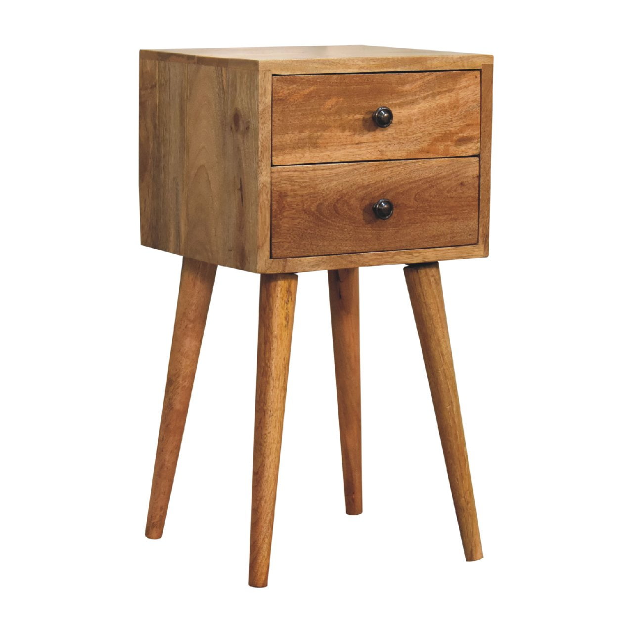 Artisan Mini 2 Drawer Oak-ish Bedside