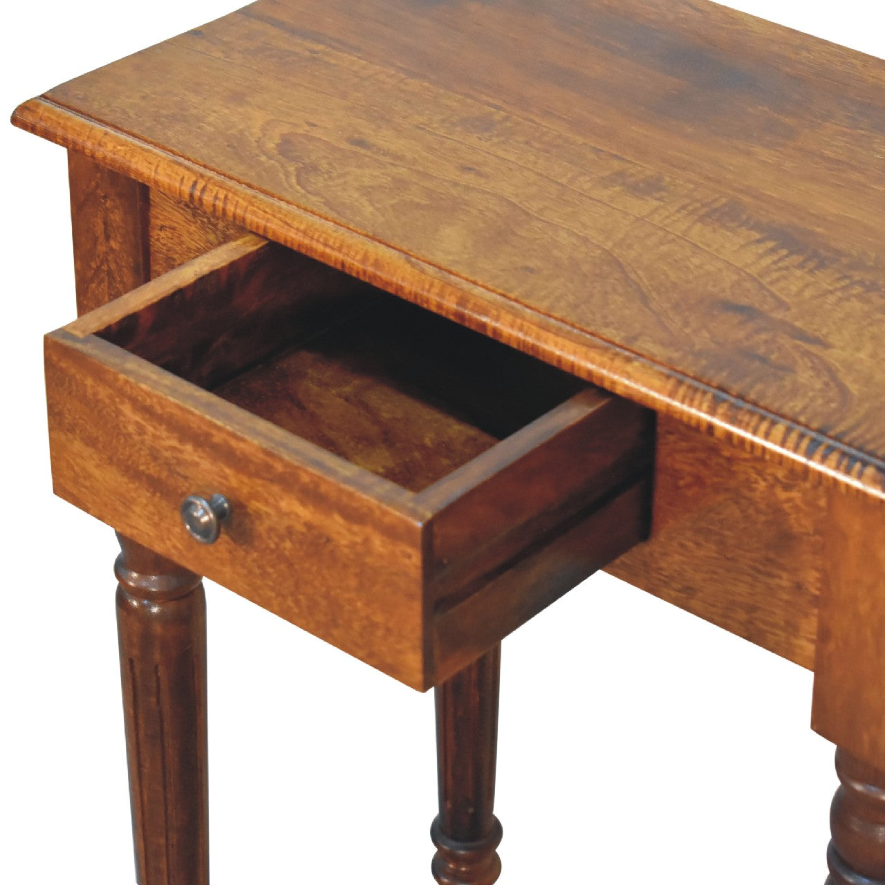 Artisan Chestnut Turned Leg Writing Desk