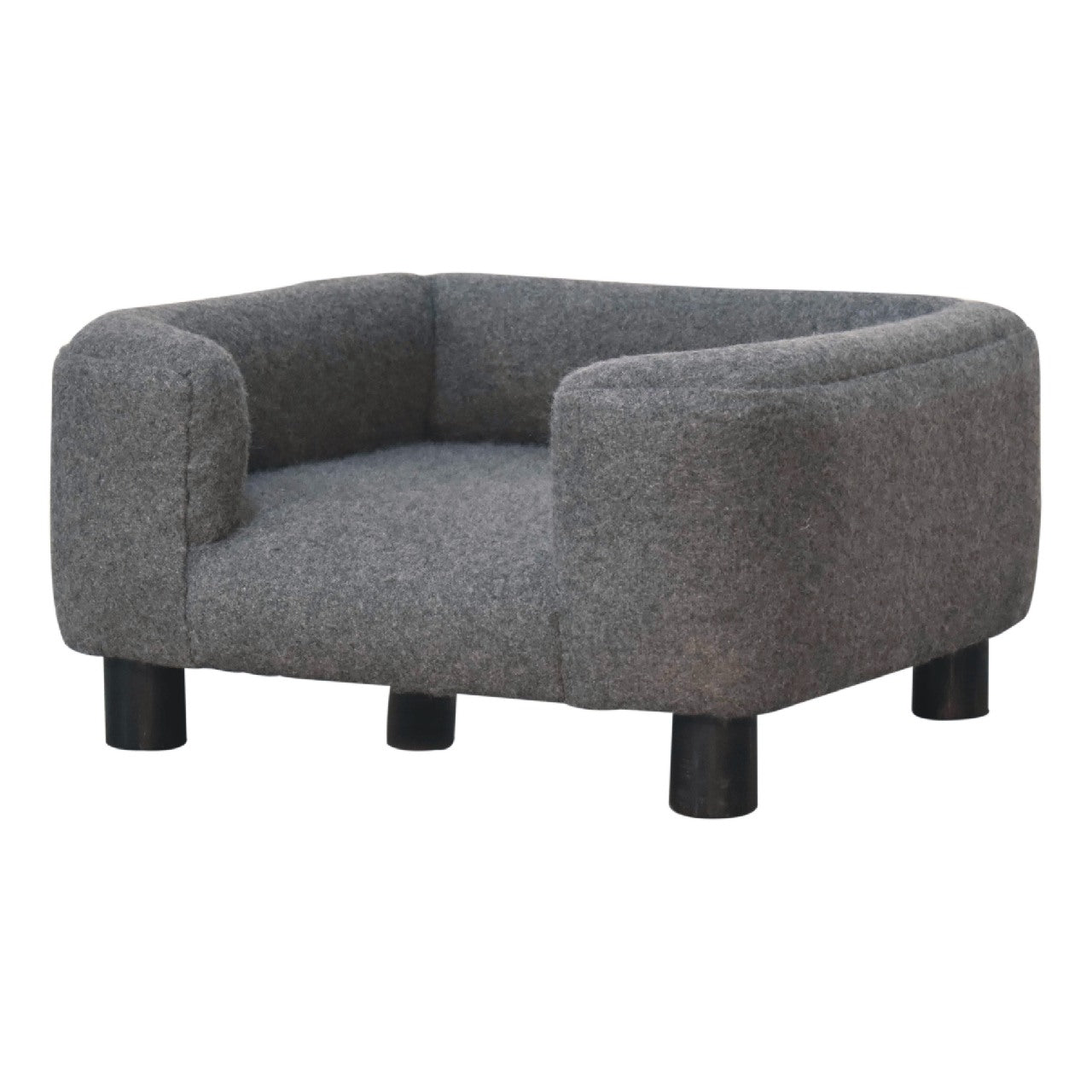 Artisan Mini Battleship Tweed Pet Sofa Bed