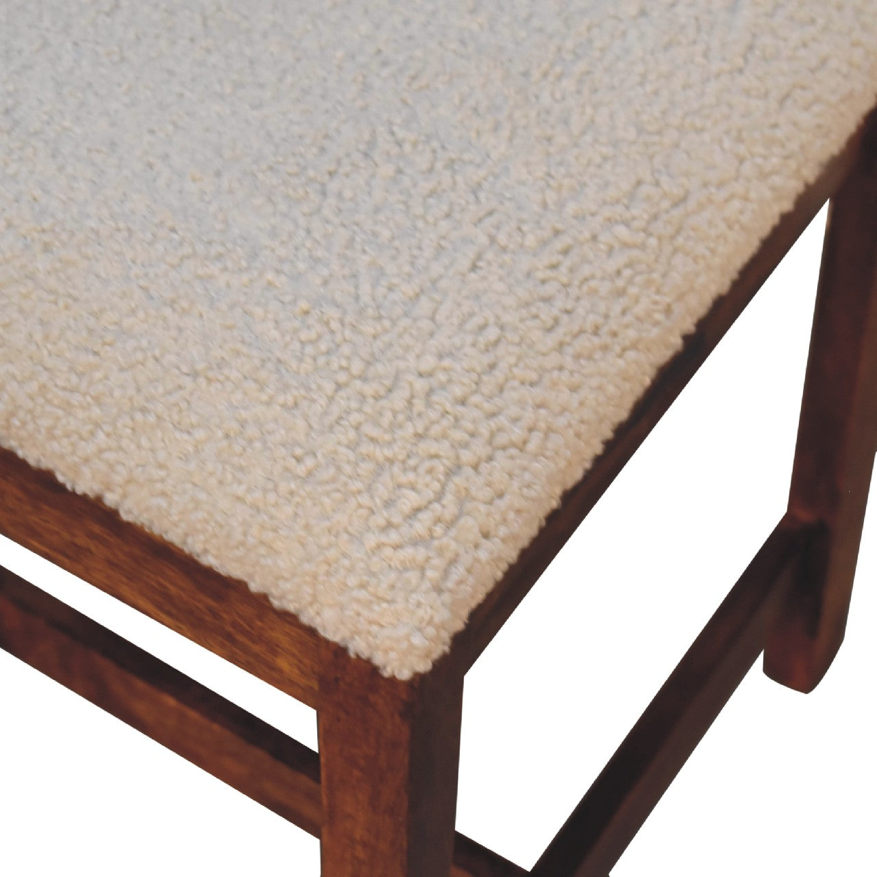 Artisan Cream Boucle Rattan Chair