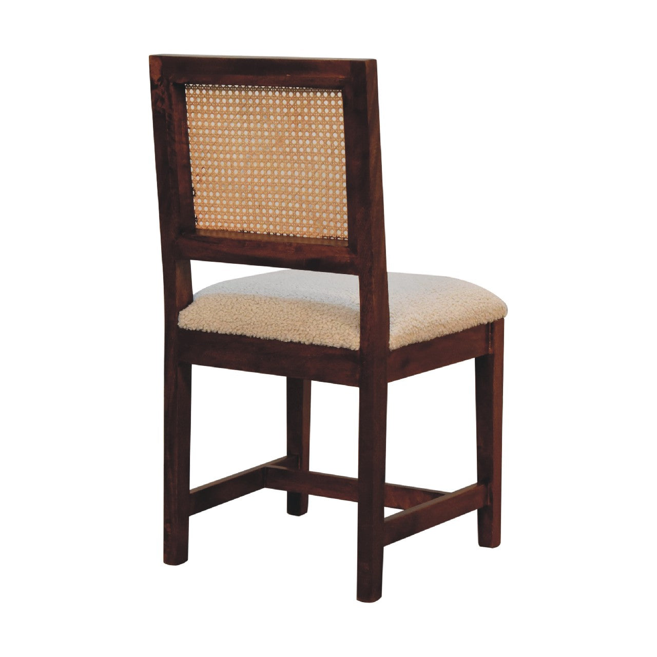 Artisan Cream Boucle Rattan Chair