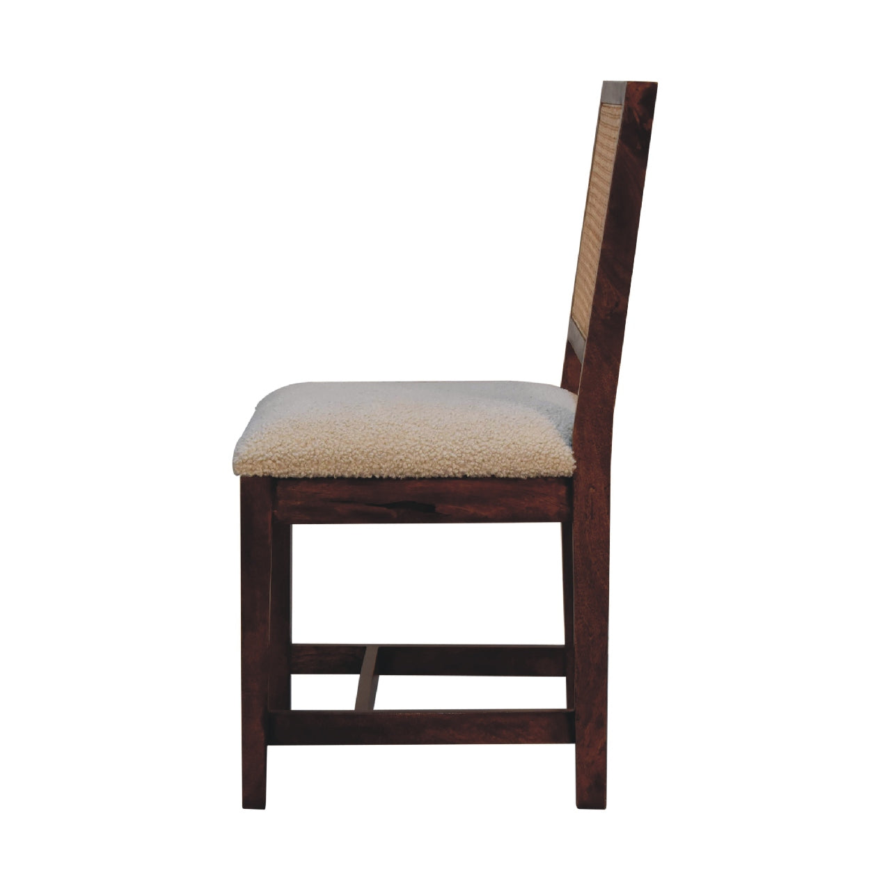 Artisan Cream Boucle Rattan Chair