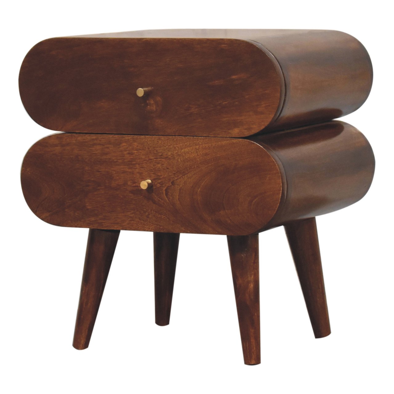 Artisan Bubble Chestnut Bedside
