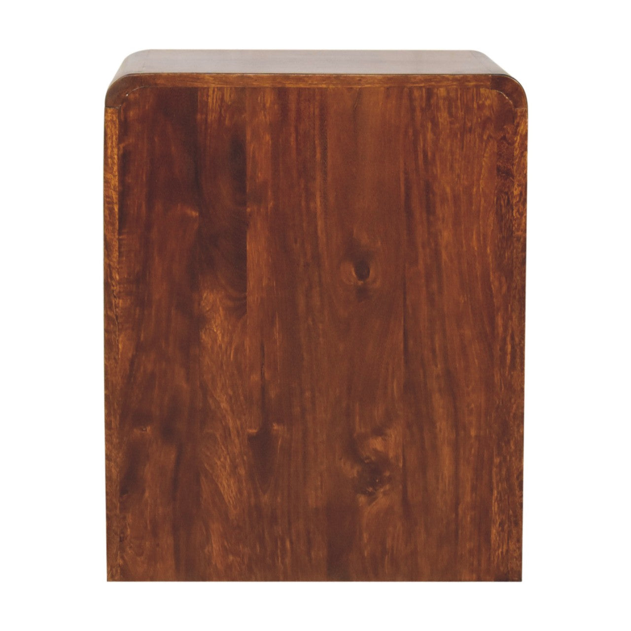 Artisan Chestnut T-Bar Rounded Bedside