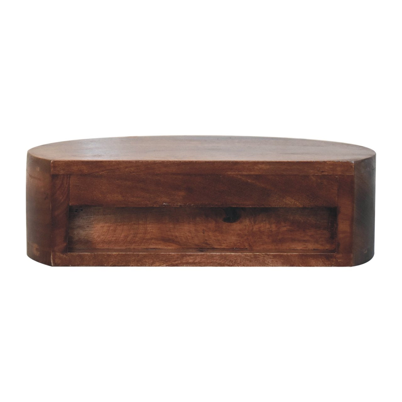 Artisan Honey Caramel Wall Mounted Rounded Bedside