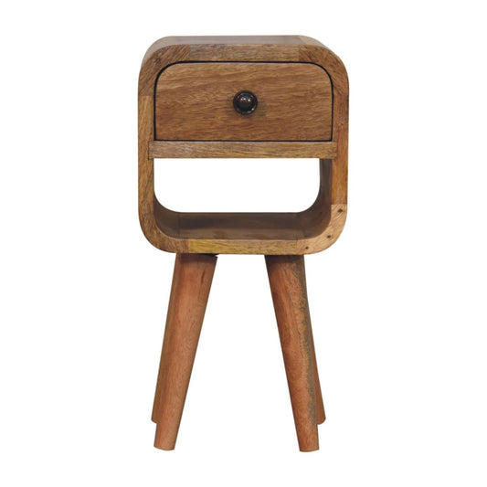 Artisan Extra Mini Oak-ish Curve Lower Bedside