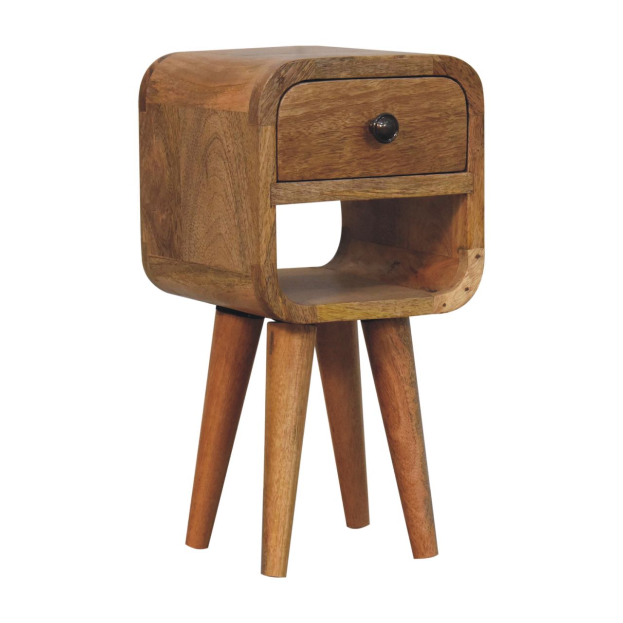 Artisan Extra Mini Oak-ish Curve Lower Bedside