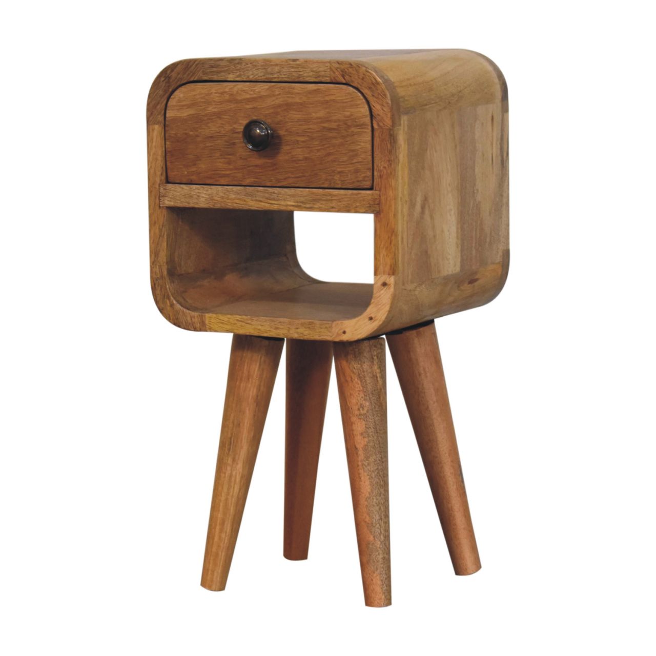 Artisan Extra Mini Oak-ish Curve Lower Bedside
