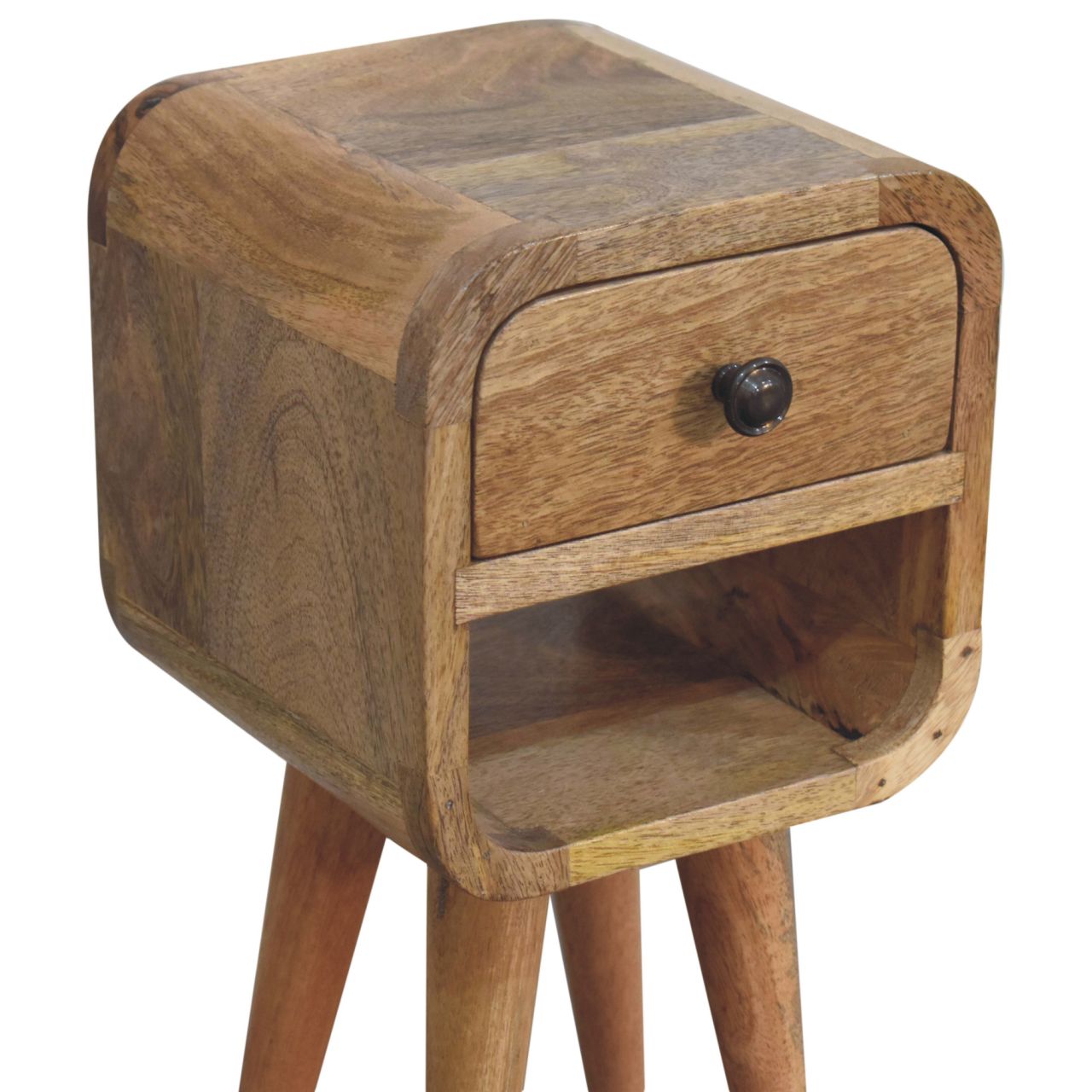 Artisan Extra Mini Oak-ish Curve Lower Bedside