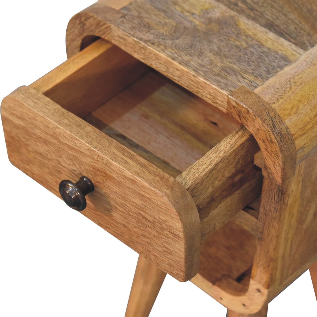 Artisan Extra Mini Oak-ish Curve Lower Bedside