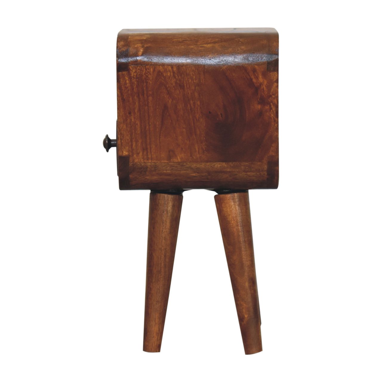 Artisan Extra Mini Chestnut Curve Open Slot Bedside