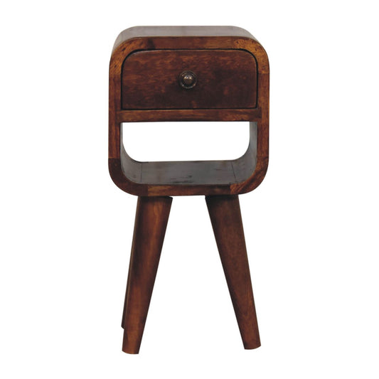 Artisan Extra Mini Chestnut Curve Lower Bedside